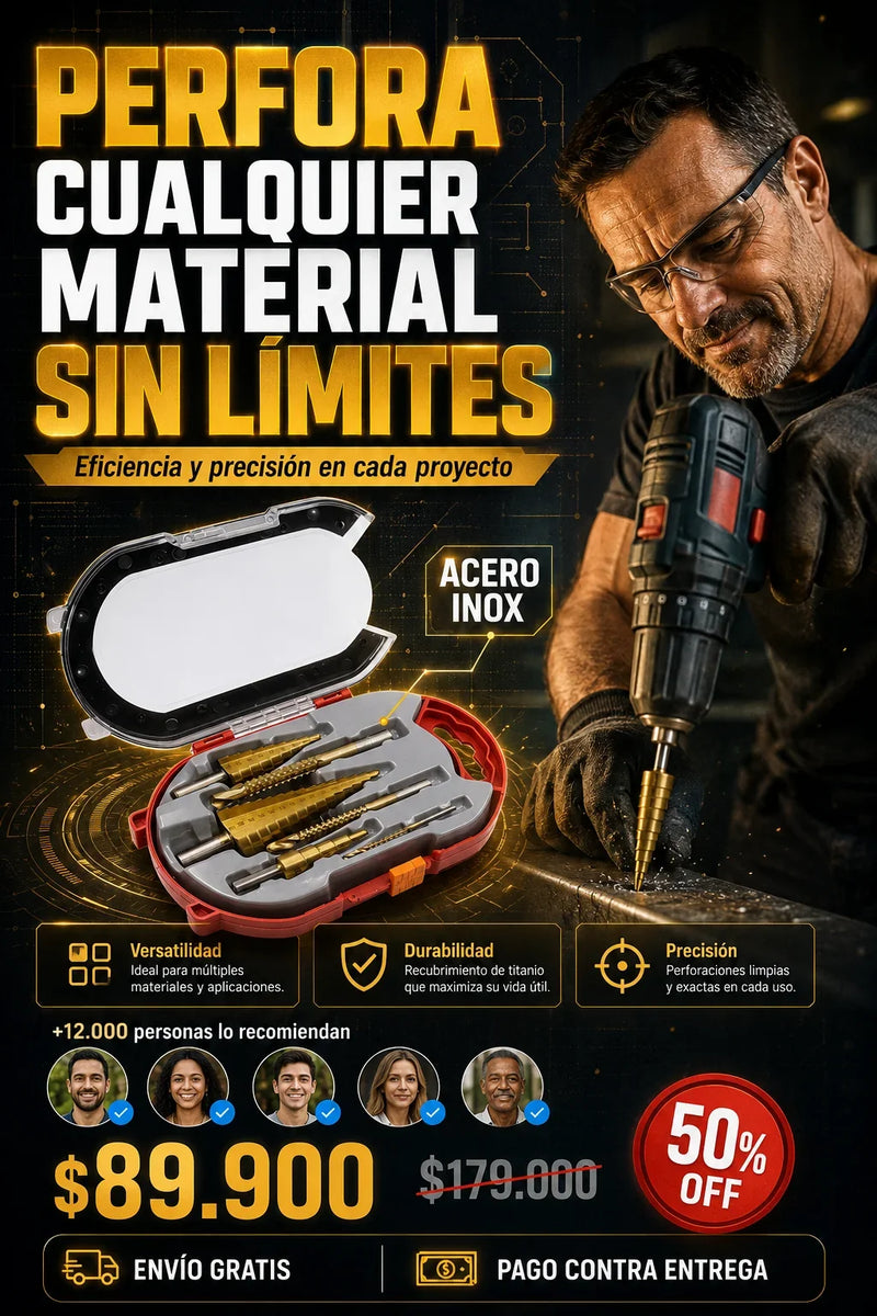 Juego De Brocas De Titanio
