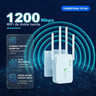 WIFI MAX - Repetidor de Señal WiFi 1200 Mbps Doble Banda